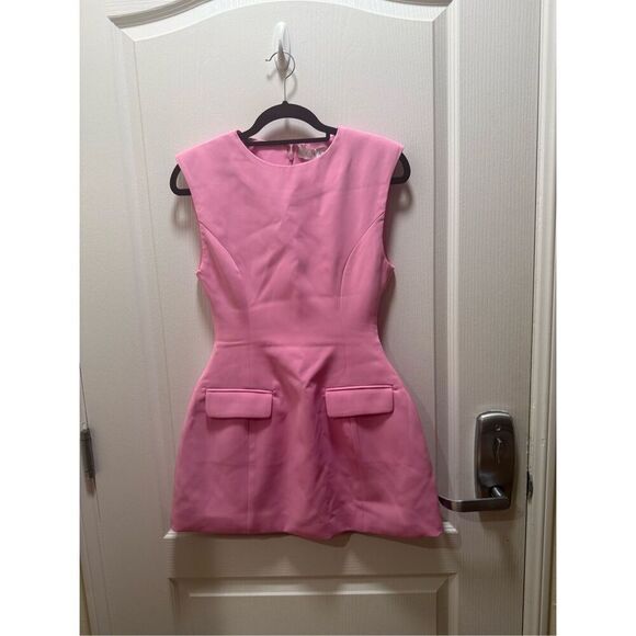 CURAAE Cariss Sleeveless Mini Dress in Pink Wedding/Vacation Dress Size XS NWT - Picture 4 of 6